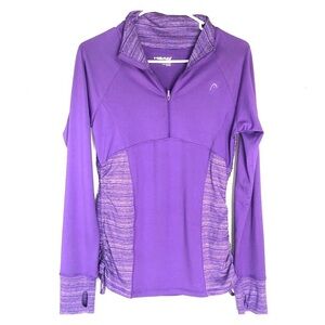 2/$15 Head- Purple Running Jacket | 1/4 Zip Athletic Pullover | Size S